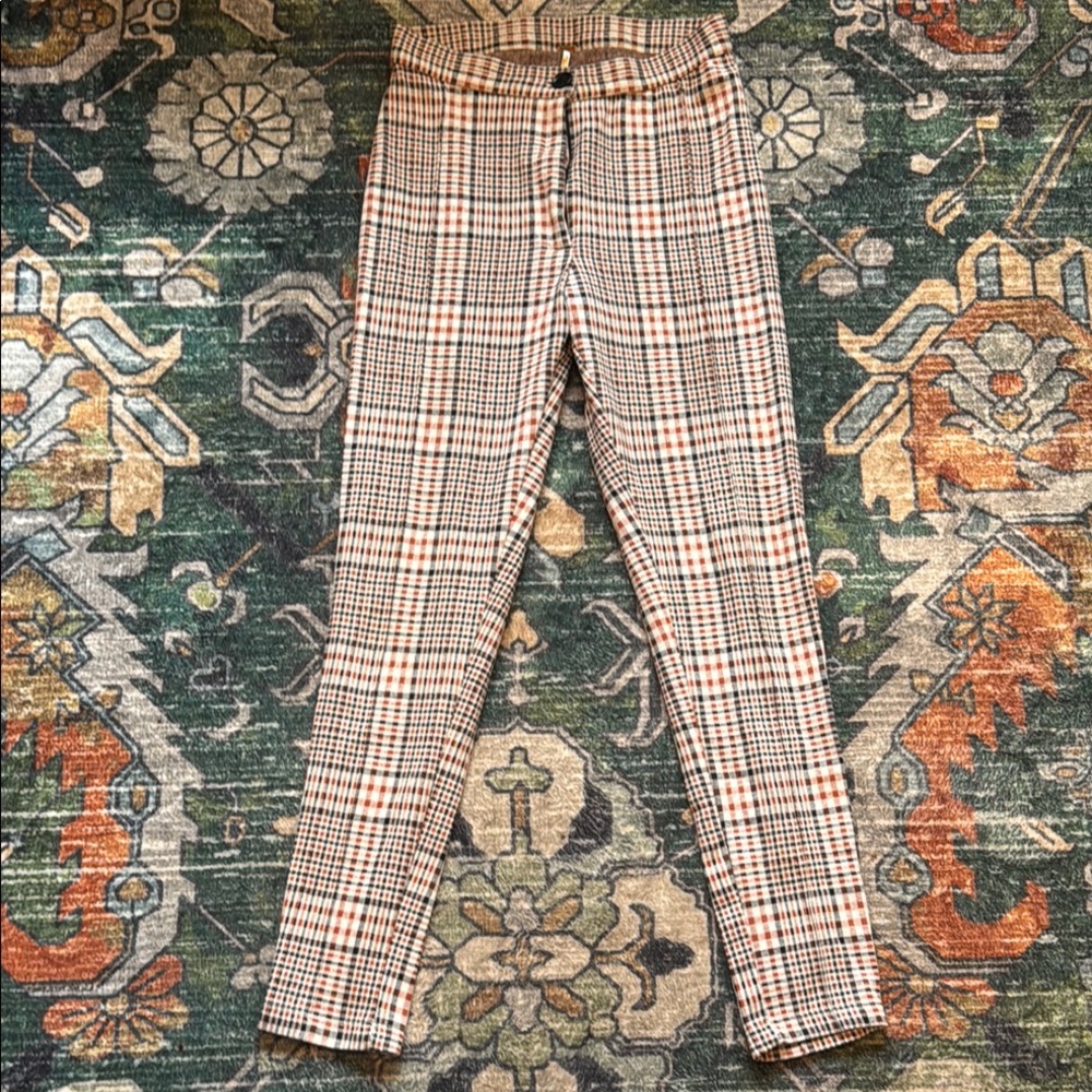 Free people Plaid Checkered Pants